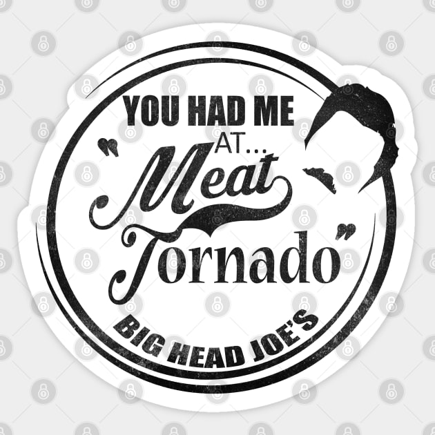 Ron swanson , Meat tornado Sticker by kurticide